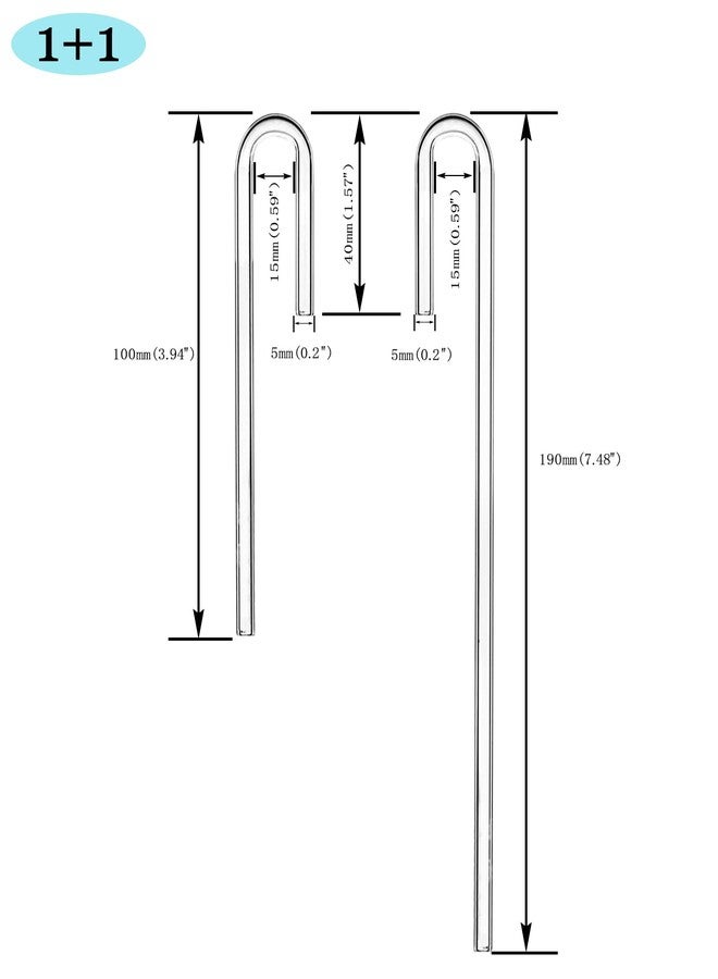 IAFVKAI 2X Acrylic U Shape Tube for Aquarium Air Pump Fish Tank Accessories Aquarium CO2 Diffuser Connector Tube - Image 2